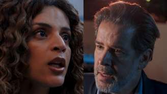 Viviane (Gabriela Loran) e Ferette (Murilo Benício) de Três Graças (Reprodução/TV Globo)