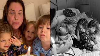 Virginia mostra confusão das filhas em aniversário da avó, Margareth Serrão