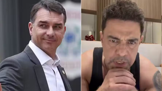Flávio Bolsonaro detona Zezé Di Camargo após cantor dizer que SBT 'se prostituiu' / Reprodução: Redes Sociais