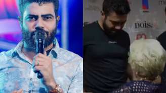 Henrique, dupla de Juliao, com fã