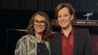 Cátia Fonseca e Sigourney Weaver (Divulgação)