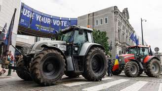 Milhares de agricultores europeus se dirigem a Bruxelas para participar de protesto. (18/12/2025)