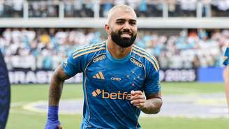 Gabigol durante jogo do Cruzeiro