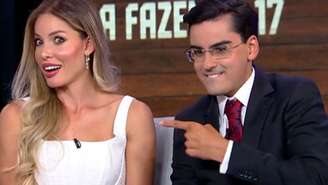 Saory e Dudu após final de 'A Fazenda 17'