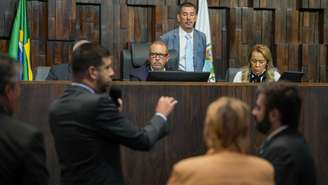 Plenário da Alerj durante votação da derrubada do veto do governador Cláudio Castro