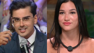 Após final de 'A Fazenda' Duda diz que pode processar Dudu e ele responde: 'Vá trabalhar'/ Reprodução: Record