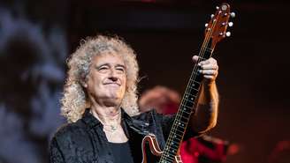Brian May, guitarrista do Queen, em 2023