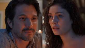 Paulinho (Romulo Estrela) e Gerluce (Sophie Charlotte) de Três Graças (Reprodução/TV Globo)