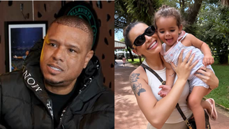 Luis Fabiano e Carolina Ramos são pais de Valentina, de 2 anos
