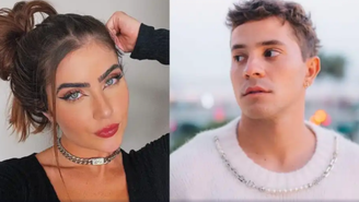 Jade Picon e André Lamoglia são flagrados pela 1ª vez aos beijos / Reprodução: LeoDias