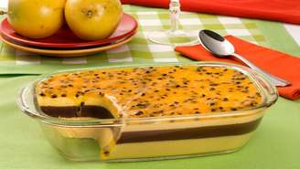 Mousse de maracujá com creme trufado – Foto: Guia da Cozinha