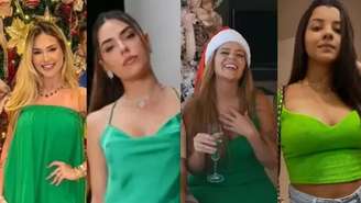 Virgínia, Viih Tube e mais famosas que usaram verde no Natal e engravidaram (Reprodução/Instagram)