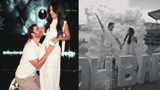 Menino ou Menina? Laís Caldas e Gustavo Marsengo realizam chá revelação íntimo