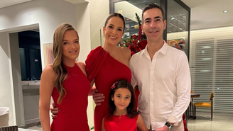 César Tralli e Ticiane Pinheiro comemoram Natal com os filhos
