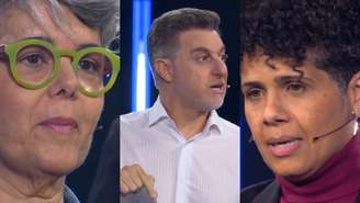 Vanessa, Luciano Huck e Helen no The Wall, do Domingão (Reprodução/TV Globo)