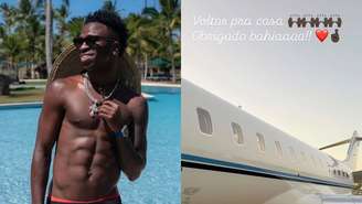 Vini Jr. volta à Espanha em jato de luxo fretado após férias na Bahia ao lado de Virginia