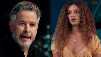 Ferette (Murilo Benício) e Viviane (Gabriela Loran) de Três Graças (Reprodução/TV Globo)