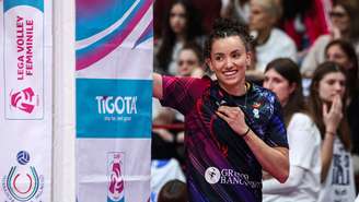 Gabi Guimarães em ação pelo Conegliano