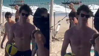 Shawn Mendes manda beijinho para Bruna Marquezine após partida de vôlei em Alagoas e viraliza
