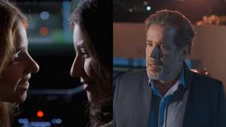 Juquinha (Gabriela Medvedovski), Lorena (Alanis Guillen) e Ferette (Murilo Benício) de Três Graças (Reprodução/TV Globo)