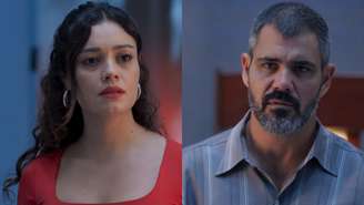 Gerluce (Sophie Charlotte) e Jorginho (Juliano Cazarré) de Três Graças (Reprodução/TV Globo)