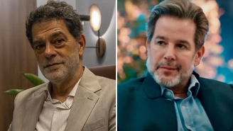 Três Graças: Ferette faz Rogério ser torturado: 'Um jeito nele' / Reprodução: Globo