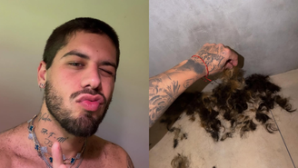 Após término com Ana Castela, Zé Felipe muda o visual e mostra antes e depois