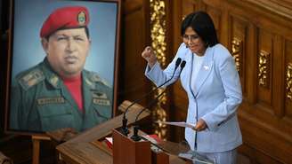 A vice-presidente da Venezuela, Delcy Rodríguez.