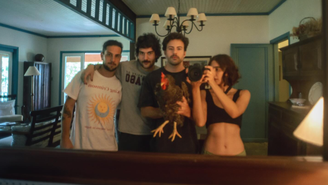 Foto em Grupo, formado por Zani, João Ferreira, Pedro Calais e Ana Caetano