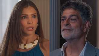 Arminda (Grazi Massafera) e Rogério (Eduardo Moscovis) de Três Graças (Reprodução/TV Globo)