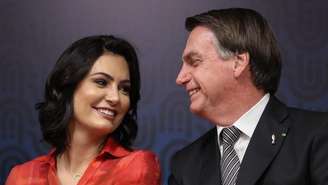 Michelle e Bolsonaro (Reprodução/Divulgação)