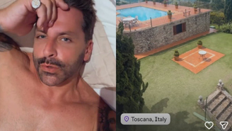 Henri Castelli finge que está na Itália