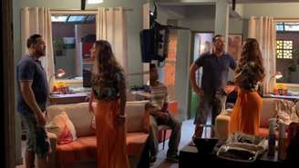 Viviane Araújo e Belo nos bastidores de 'Três Graças'