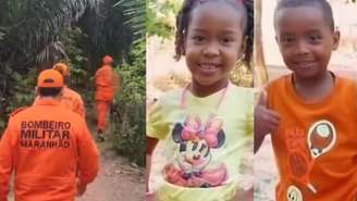 Os irmãos Ágata Isabelle, de 5 anos, e Allan Michael, de 4 anos, que estavam junto com o primo ainda continuam desaparecidos