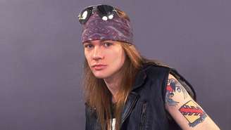 Axl Rose, vocalista do Guns N' Roses, em 1987