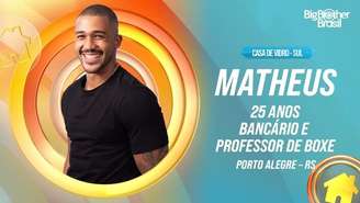 Matheus Moreira disputa por vaga no BBB 26 pela Casa de Vidro da região Sul.