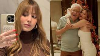 Bruna Furlan e avô Carlos Alberto de Nóbrega