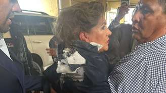 A deputada Gladis Aurora López, do Partido Nacional de Honduras foi atingida na cabeça por um explosivo