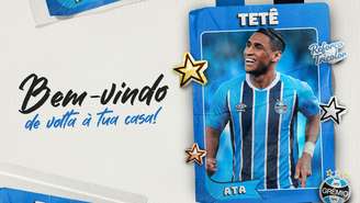 Tetê é anunciado como reforço do Grêmio