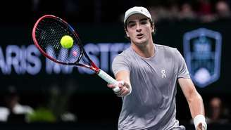 João Fonseca durante jogo de tênis