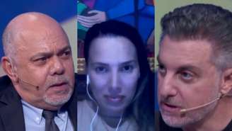 Antônio, Bruna e Luciano Huck no Quem Quer Ser um Milionário, no Domingão (Reprodução/TV Globo)