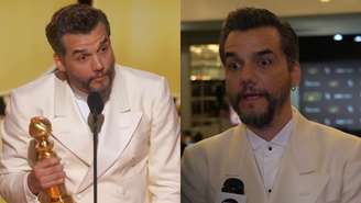 Wagner Moura no Globo de Ouro (Reprodução/TV Globo)