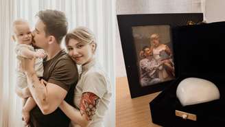 Viúvo de Isabel Veloso, Lucas Borbas homenageia a influenciadora com suas cinzas e fala sobre amor, luto e permanência