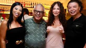 Ausência de Virginia e presença de Paolla Oliveira marcam festa de aniversário de patrono da Grande Rio