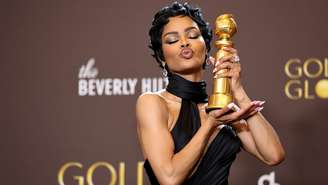 Teyana Taylor, vencedora do Globo de Ouro de Melhor Atriz Coadjuvante por 'Uma Batalha Após a Outra'