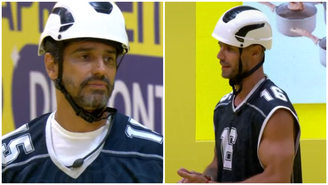 Alberto Cowboy e Jonas Sulzbach trocaram farpas durante a Prova do Líder de resistência