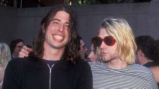 Dave Grohl e Kurt Cobain, do Nirvana, em 1993