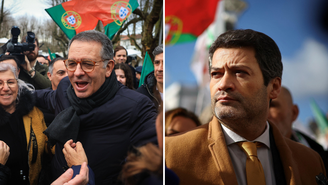 António José Seguro, ex-secretário-geral do Partido Socialista (PS), vai ao segundo turno em 8 de fevereiro, com André Ventura, do partido Chega, de direita radical