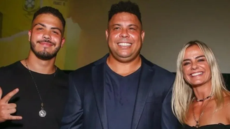 Milene Domingues, Ronaldo Fenômeno e o filho deles, Ronaldo
