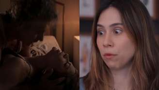 Joaquim (Marcos Palmeida), Arminda (Grazi Massafera) e Lucélia (Daphne Bozaski) de Três Graças (Reprodução/TV Globo)